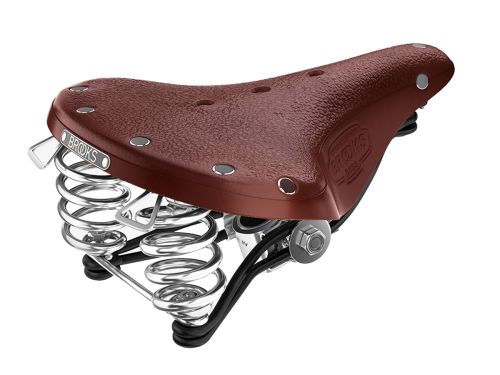 Brooks B66 Short 皮革座墊 鐵弓 褐色