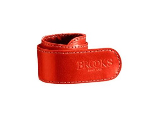Brooks 皮革長褲束帶 紅色