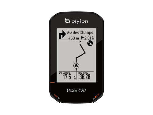 Bryton Rider 420E GPS 自行車智慧訓練記錄器 (內含延伸座及保護套)