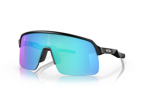 Oakley Sutro Lite Prizm 運動休閒太陽眼鏡, 消光黑鏡框, 淺藍紫鏡片