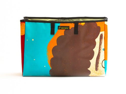 Demano Miramar Brompton 兩用花籃包-藝術(亮藍)