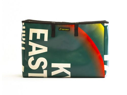 Demano Miramar Brompton 兩用花籃包-文字(綠)