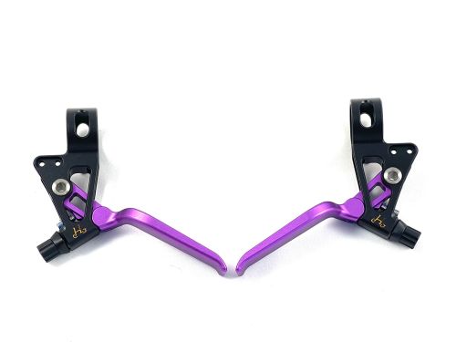 H&H 煞車把手/紫色