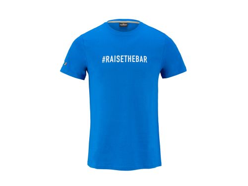 Wilier Triestina T-SHIRT #RAISETHEBAR 藍色