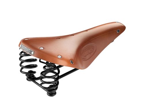 Brooks Flyer 皮革座墊 蜂蜜色