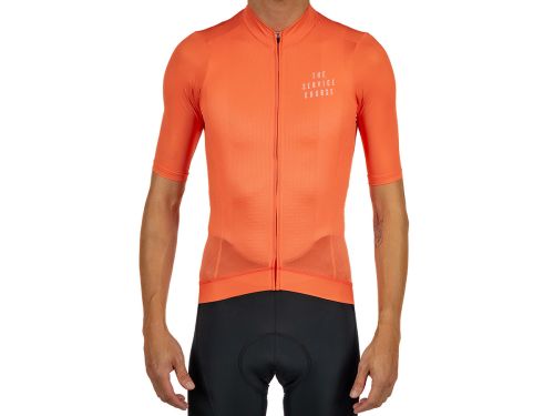 The Service Course Men's Logo Short Sleeve Jersey 男款短袖車衣 - 珊瑚紅