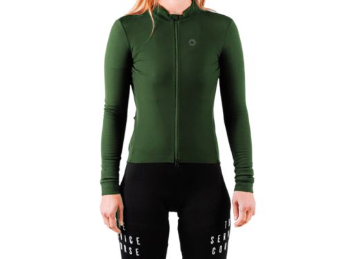 The Service Course Women Long Sleeve Winter Jersey 女款長袖車衣 梧桐綠