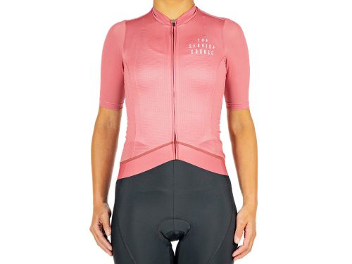 The Service Course Women's Short Sleeve Jersey 女款短袖車衣 - 胭脂紅