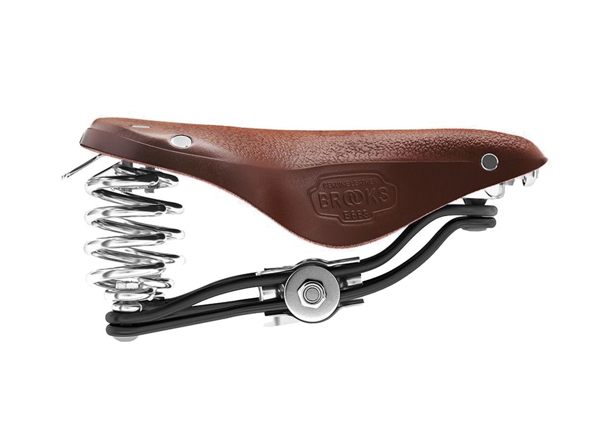 Brooks B66 Short 皮革座墊 鐵弓 褐色