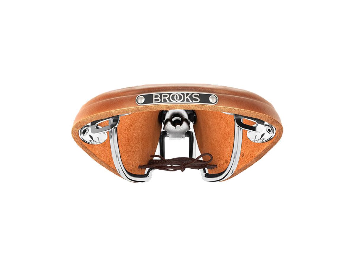 Brooks B17 Narrow Carved 皮革座墊 蜂蜜色