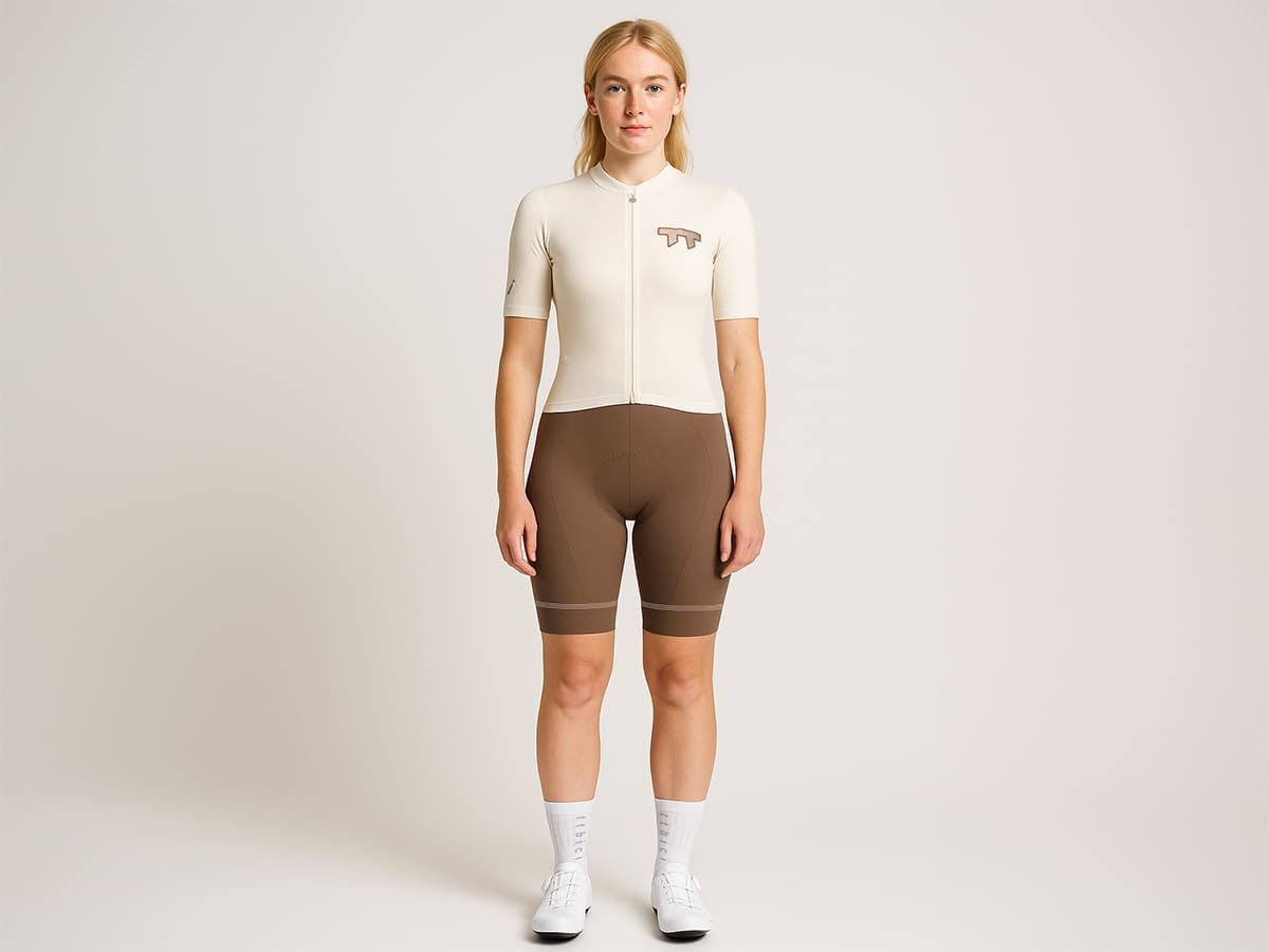 E Line Women's Classic Bib Shorts 女款經典車褲 / 深棕色