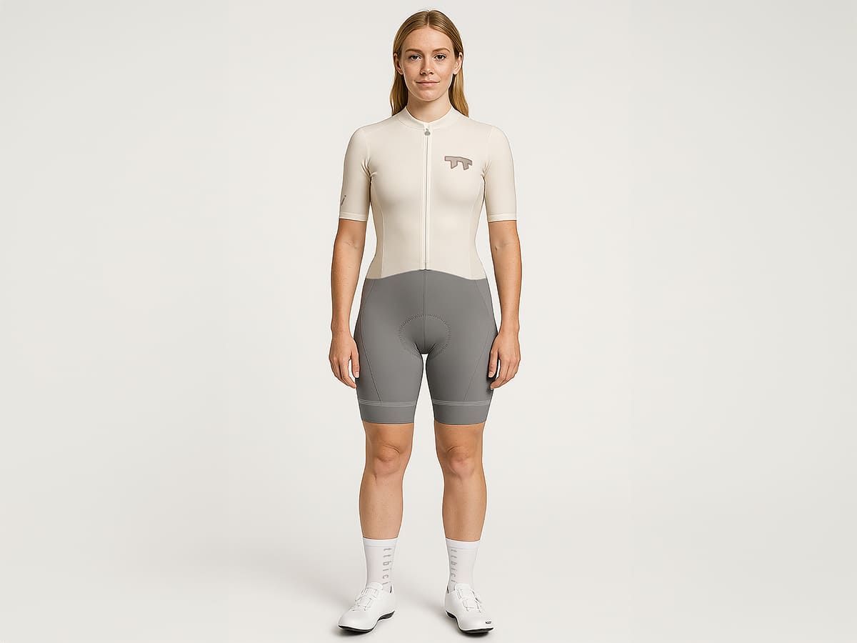E Line Women's Classic Bib Shorts 女款經典車褲 / 灰色