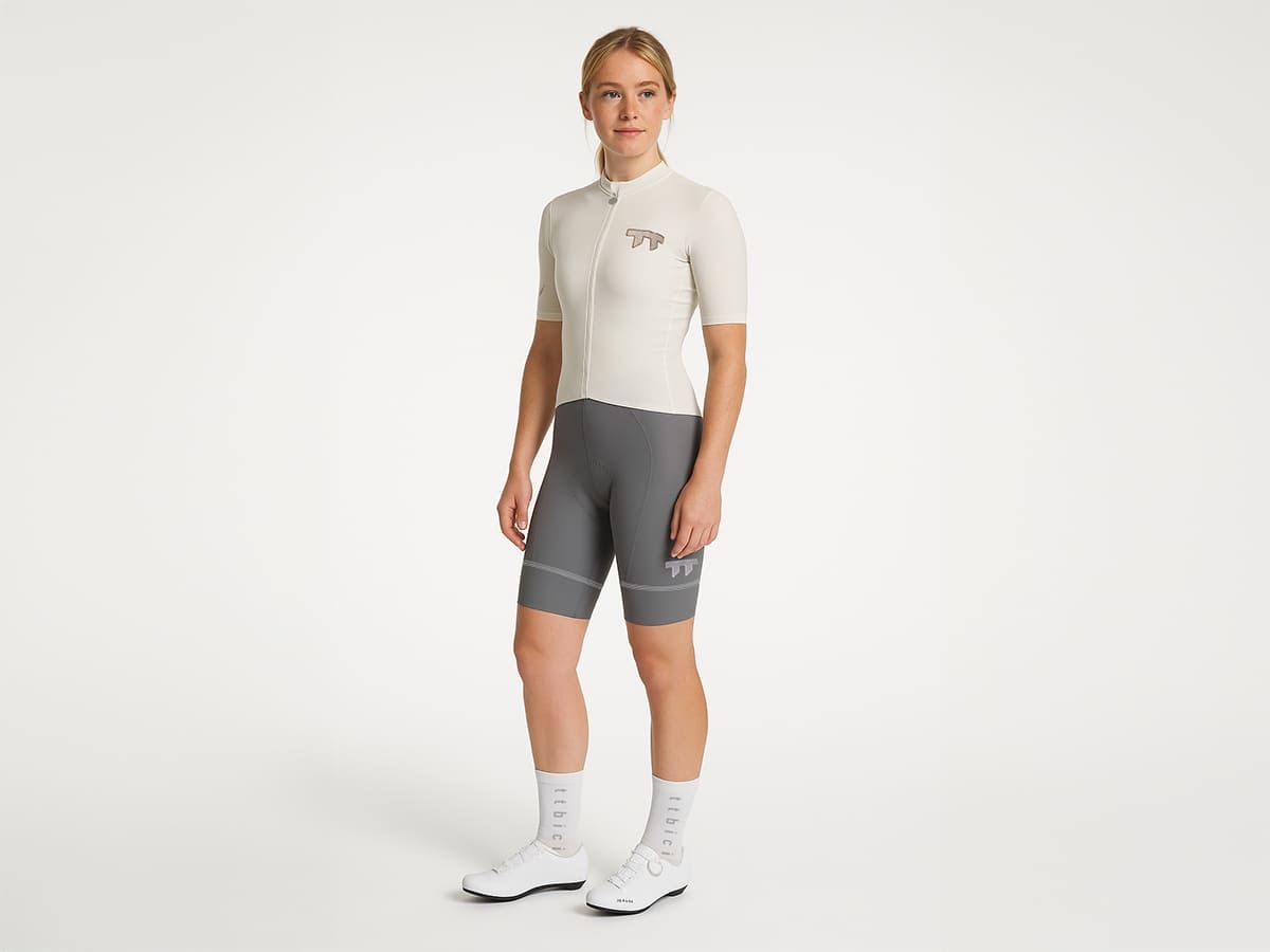 E Line Women's Classic Bib Shorts 女款經典車褲 / 灰色