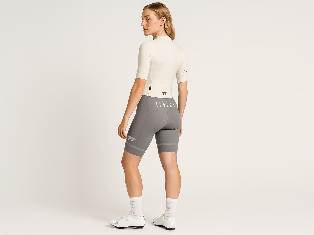 E Line Women's Classic Bib Shorts 女款經典車褲 / 灰色