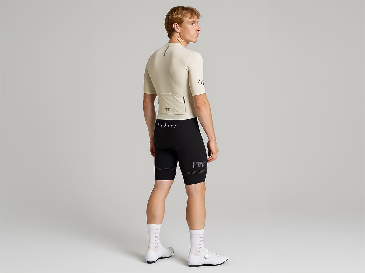 E Line Men's Classic Bib Shorts 男款經典車褲 / 黑色