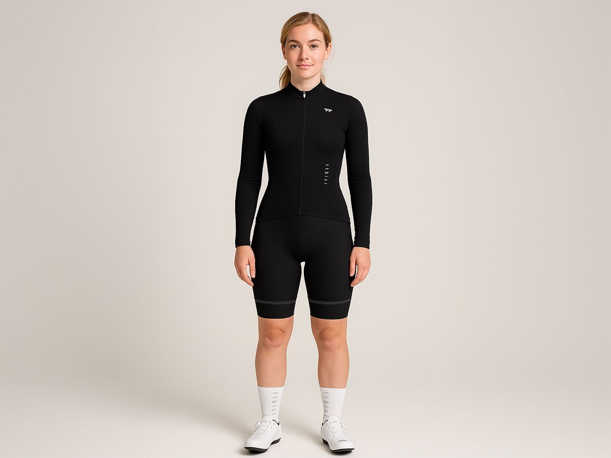 a Line Women's Lightweight LS Jersey 女款輕量長袖車衣 / 黑色
