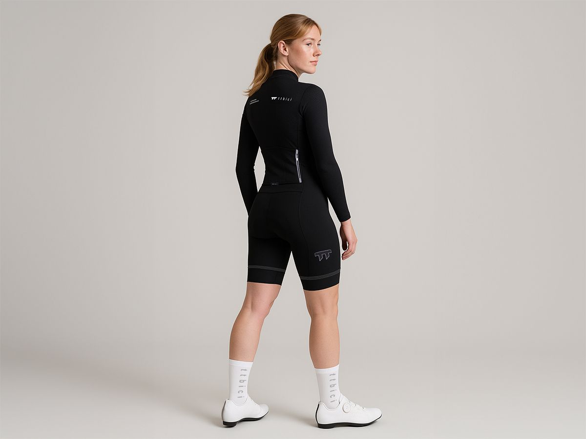 a Line Women's Lightweight LS Jersey 女款輕量長袖車衣 / 黑色