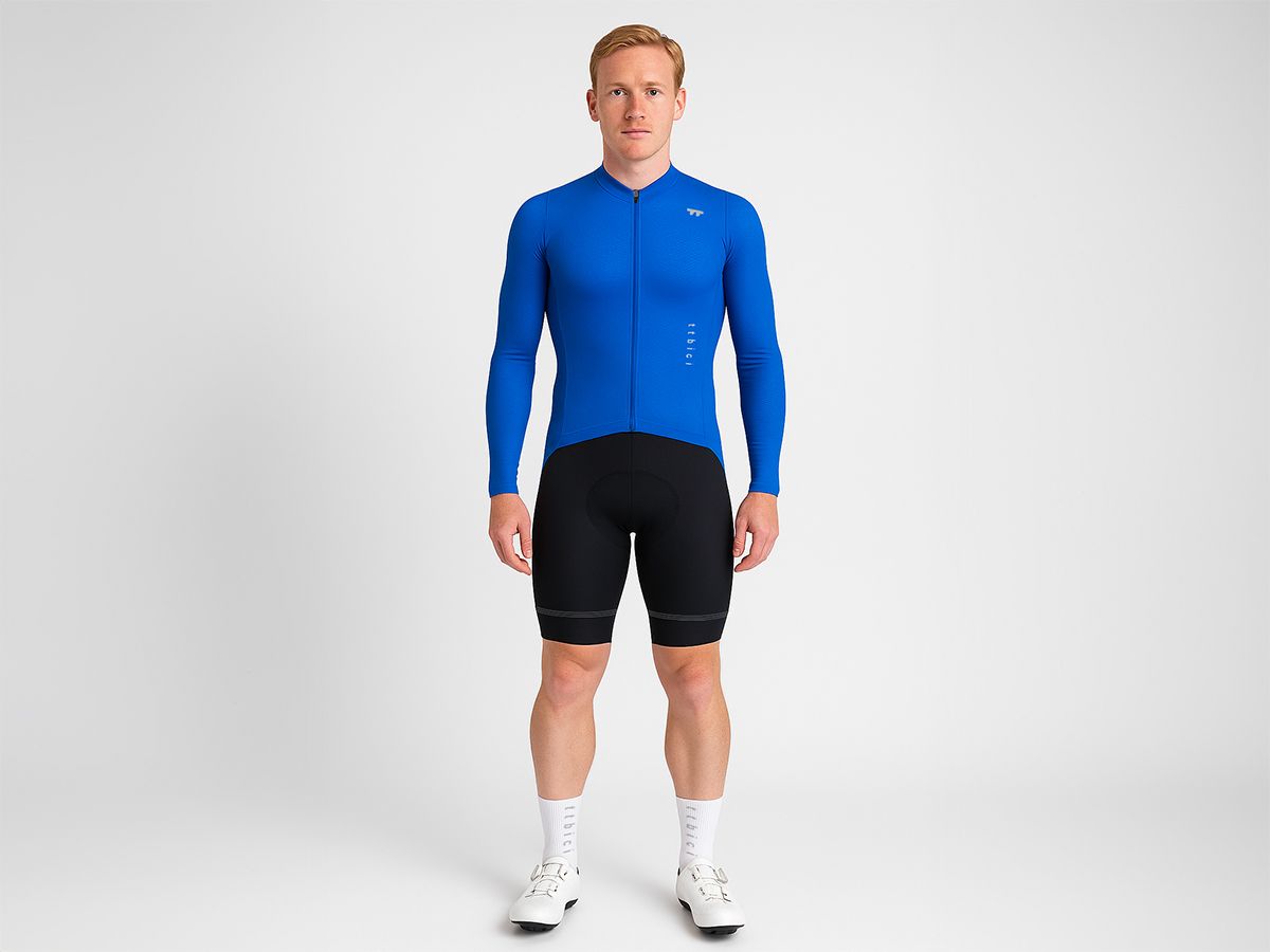 a Line Men's Lightweight LS Jersey 男款輕量長袖車衣 / 亮藍