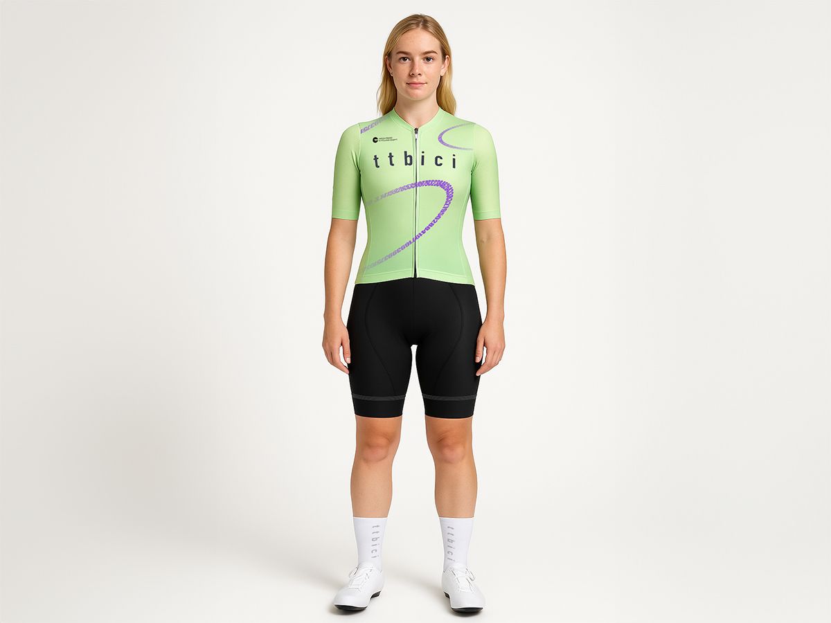 a Line Women's Lightweight Team Jersey 女款車隊版輕量車衣 / 車隊萊姆綠