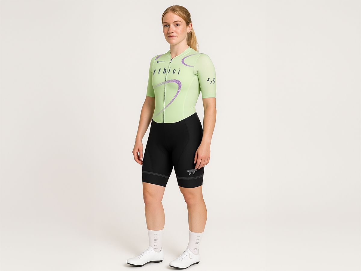 a Line Women's Lightweight Team Jersey 女款車隊版輕量車衣 / 車隊萊姆綠