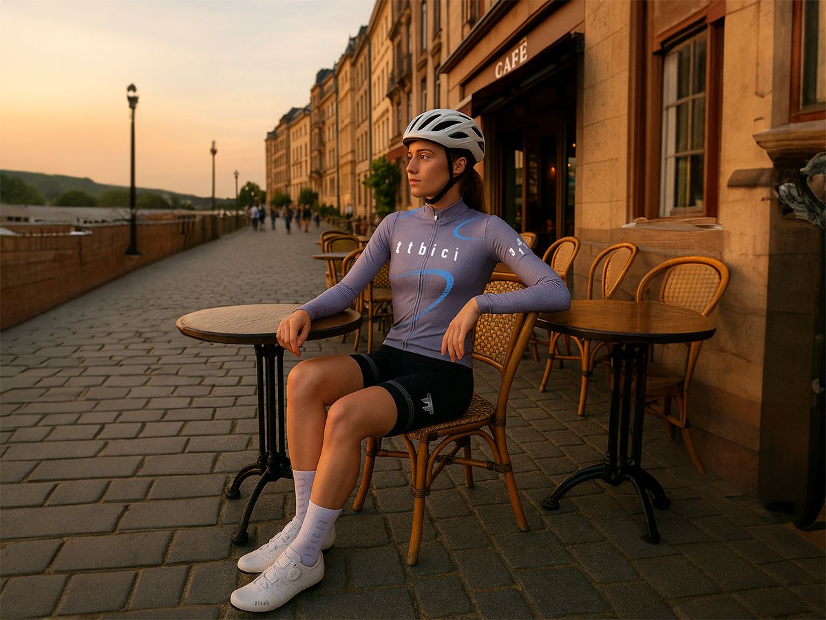 a Line Women's Lightweight LS Team Jersey 女款車隊版輕量長袖車衣 / 灰色