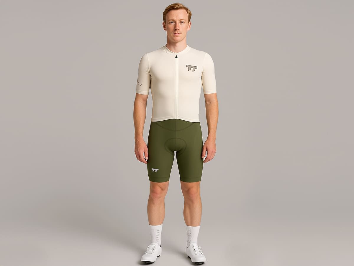 a Line Men's Lightweight Bib Shorts 男款輕量車褲 / 青銅綠