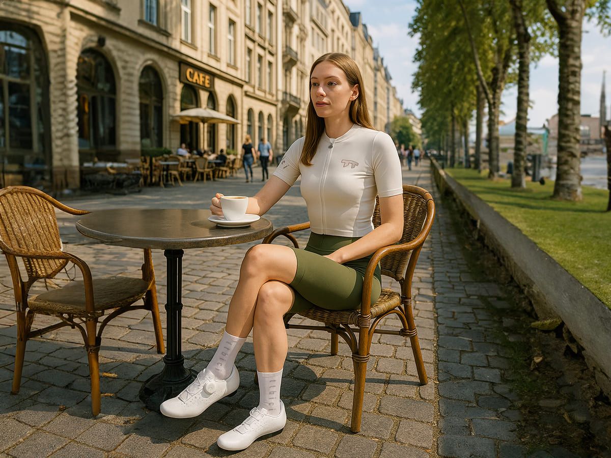 a Line Women's Lightweight Bib Shorts 女款輕量車褲 / 青銅綠