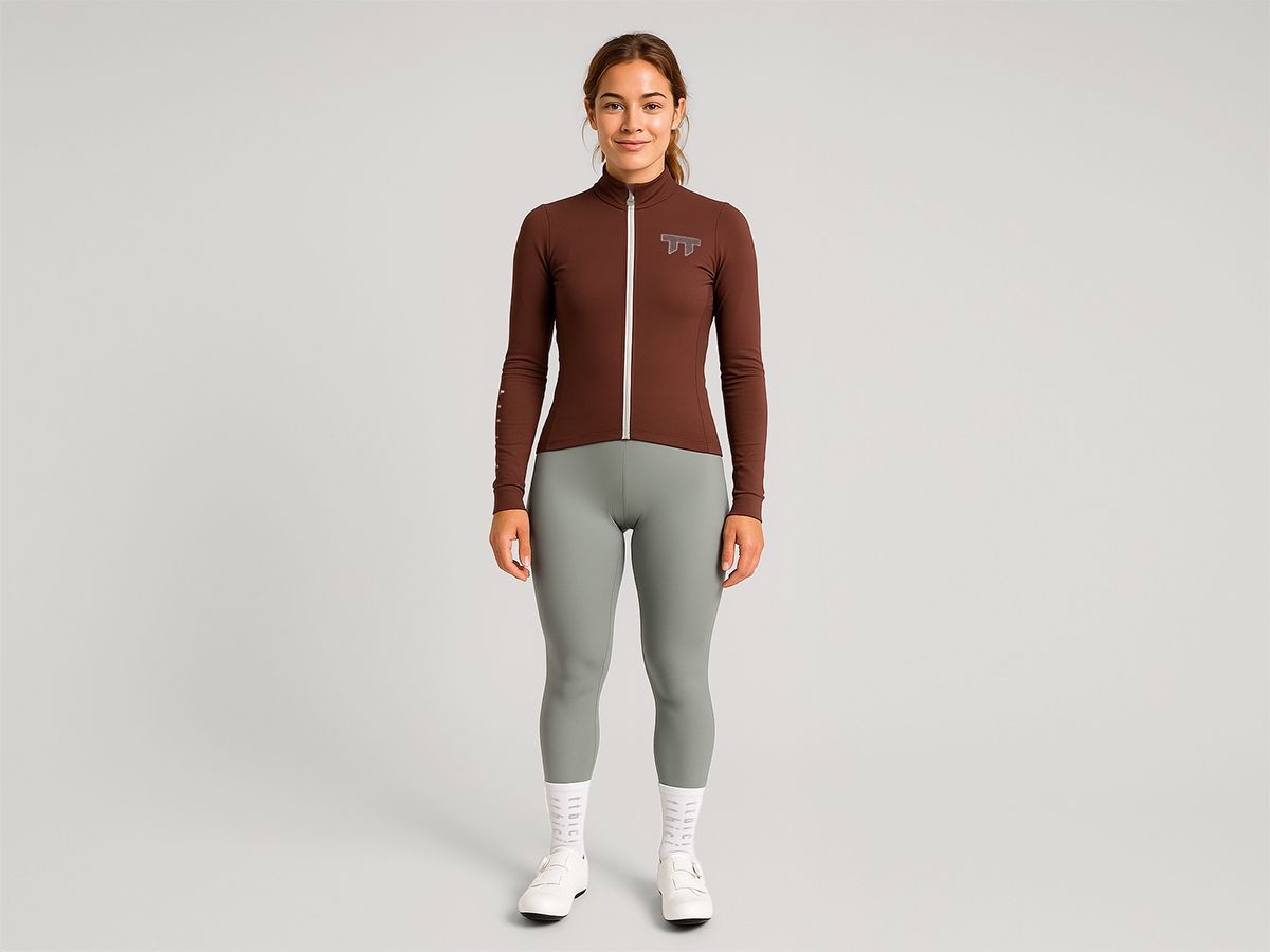 e Line Women's Classic Thermal Ls Jersey 女款經典保暖長袖車衣 / 栗紅色