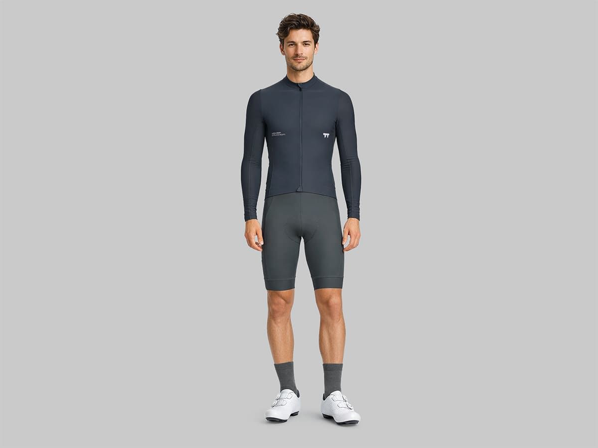 a Line Men's Apex Cargo Bib Shorts 男款口袋車褲 / 炭灰