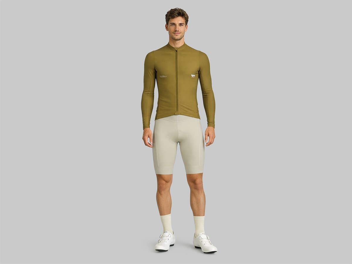a Line Men's Apex Cargo Bib Shorts 男款口袋車褲 / 米白