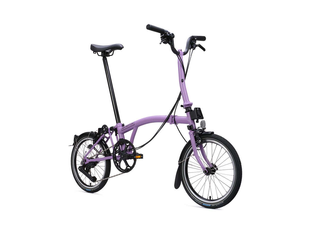 Brompton C Line - 2026 霧紫灰 - M把4速/附後貨架/前後燈