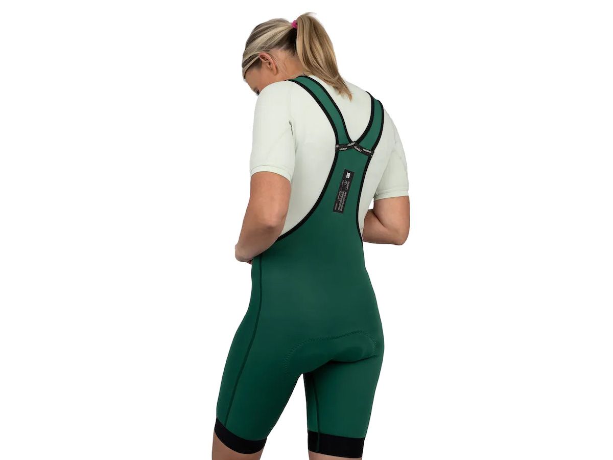 VB HUGO Thermal Bib Shorts 女款冬季車褲 森林綠 M