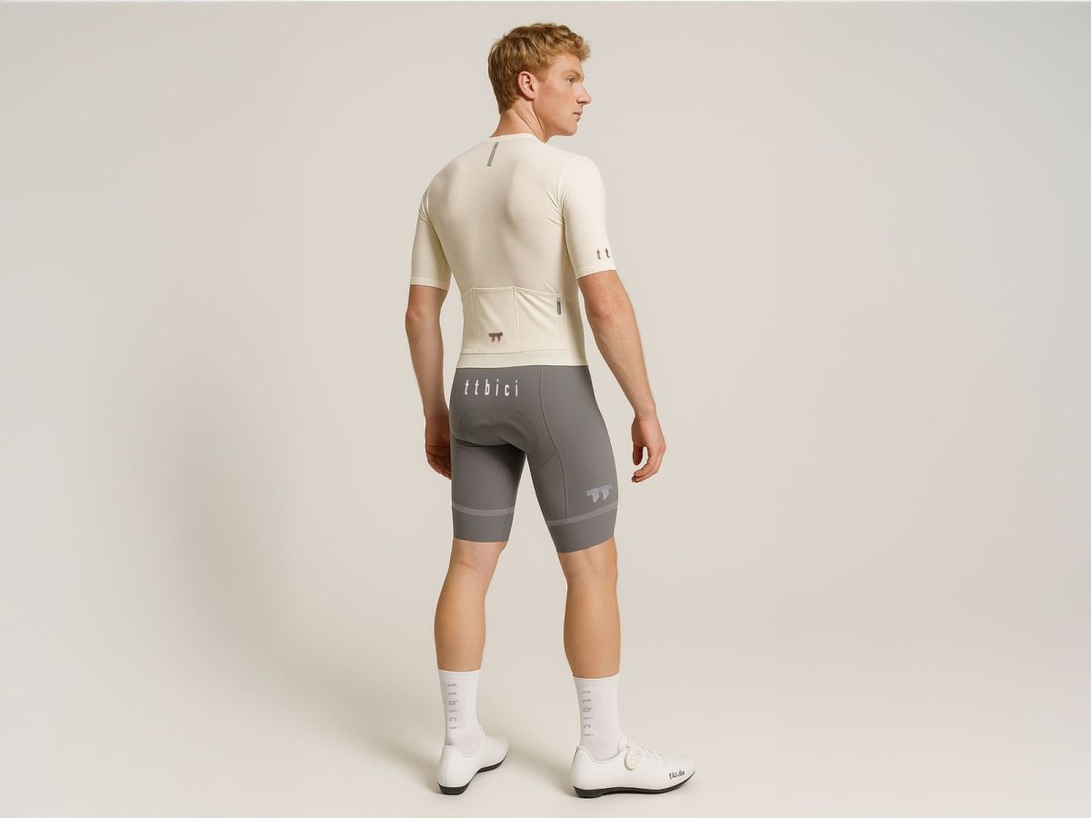 E Line Men's Classic Bib Shorts 男款經典車褲 / 灰色