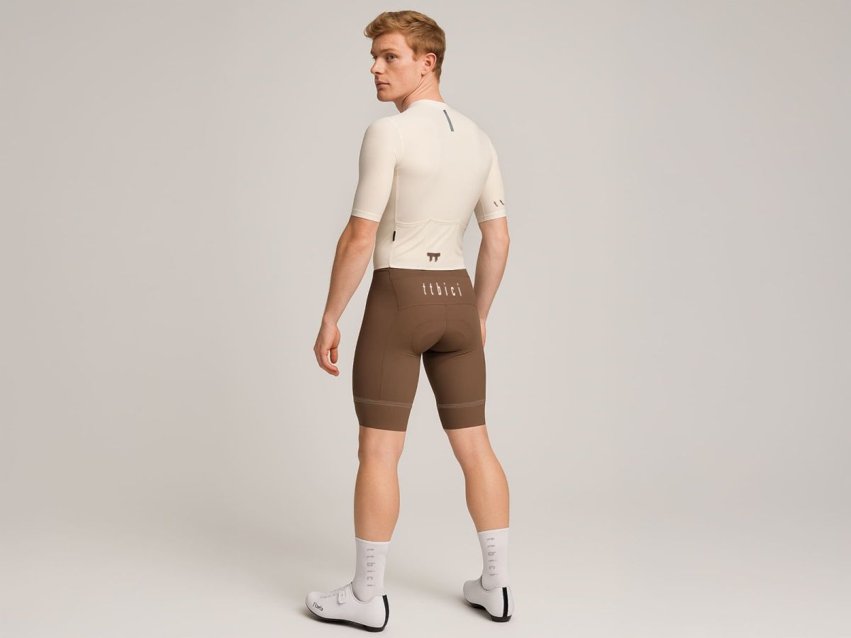 E Line Men's Classic Bib Shorts 男款經典車褲 / 深棕色