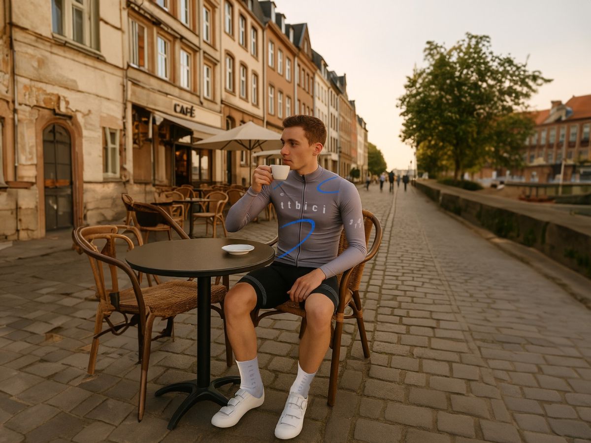 a Line Men's Lightweight LS Team Jersey 男款車隊版輕量長袖車衣 / 灰色