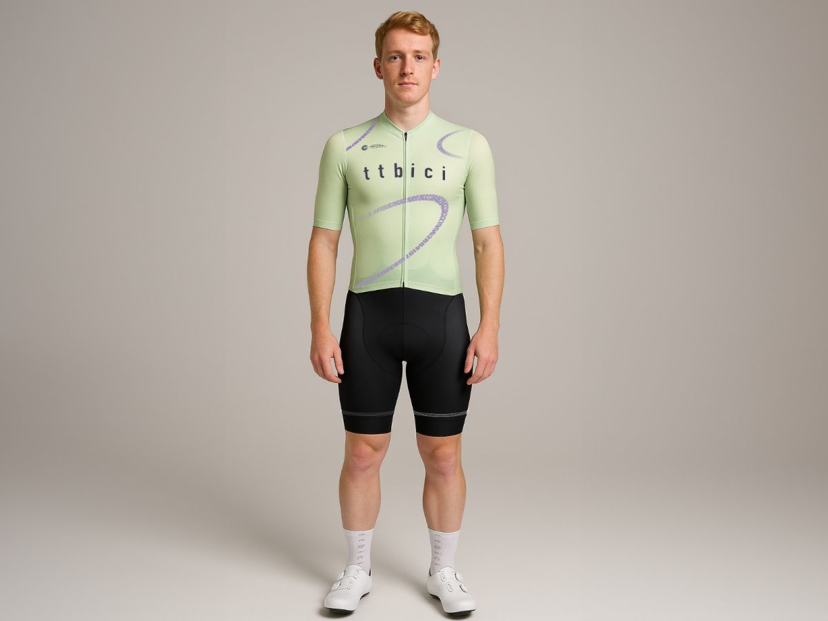 a Line Men's Lightweight Team Jersey 男款車隊版輕量車衣 / 萊姆綠