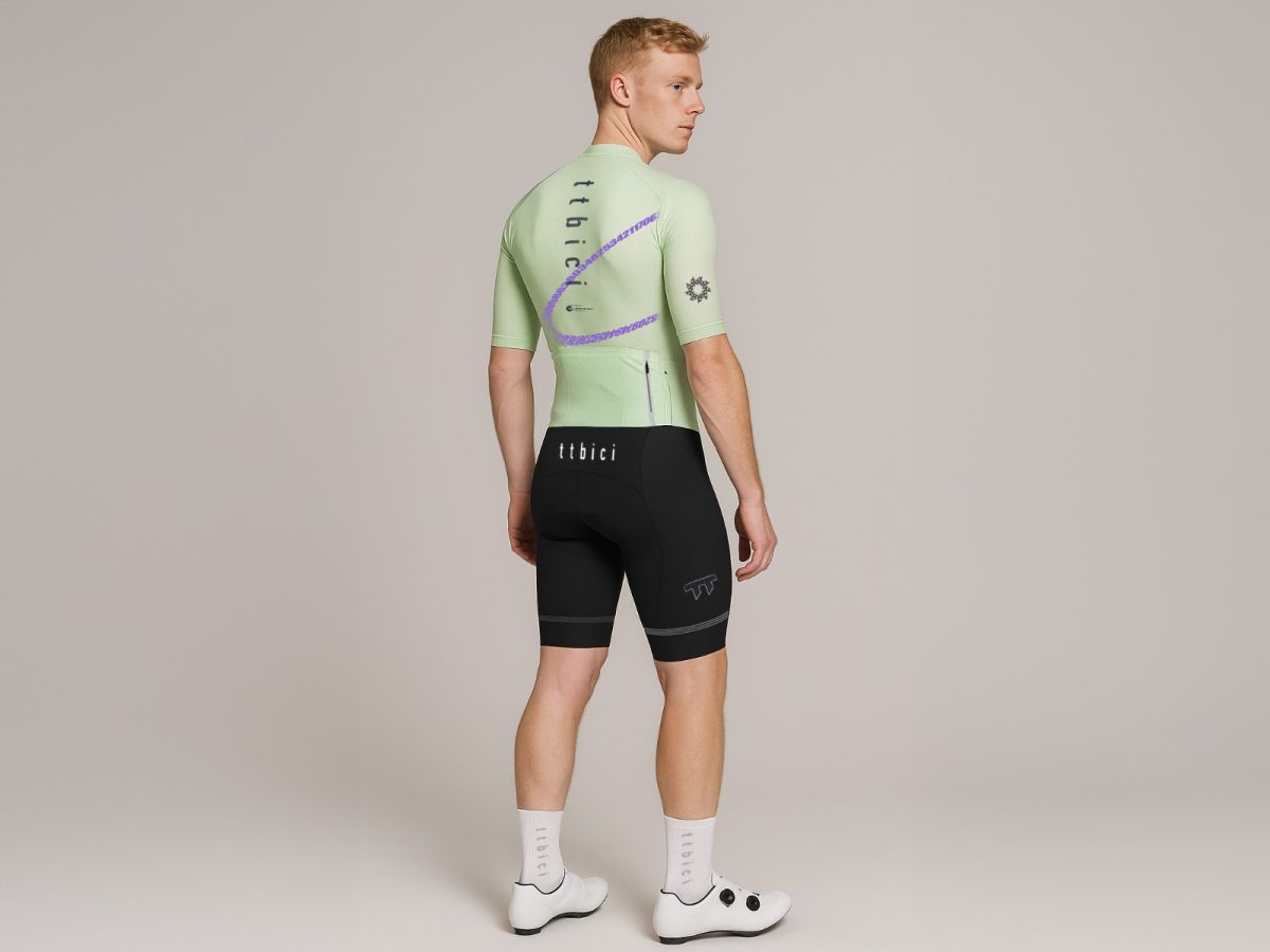 a Line Men's Lightweight Team Jersey 男款車隊版輕量車衣 / 萊姆綠