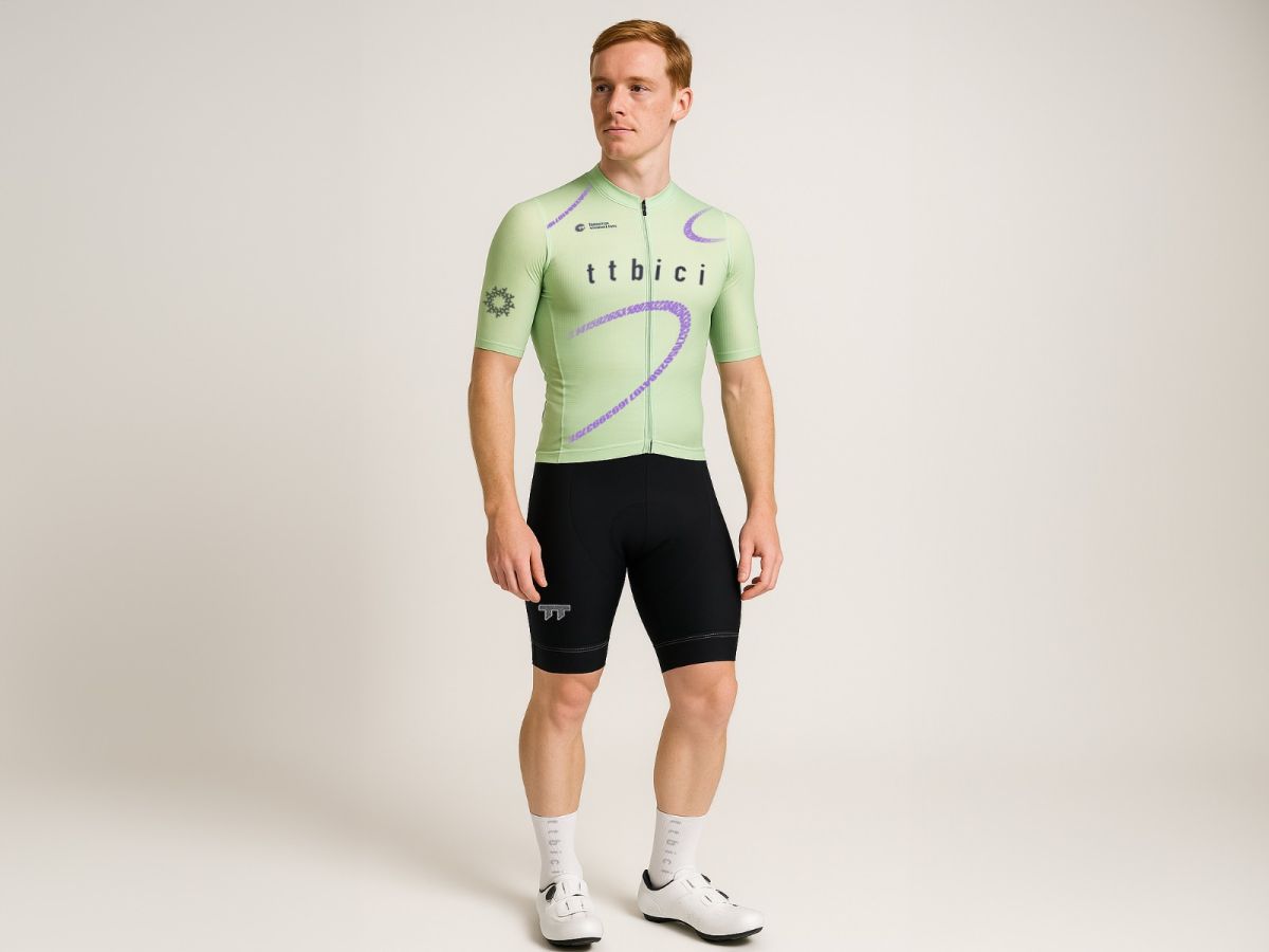 a Line Men's Lightweight Team Jersey 男款車隊版輕量車衣 / 萊姆綠