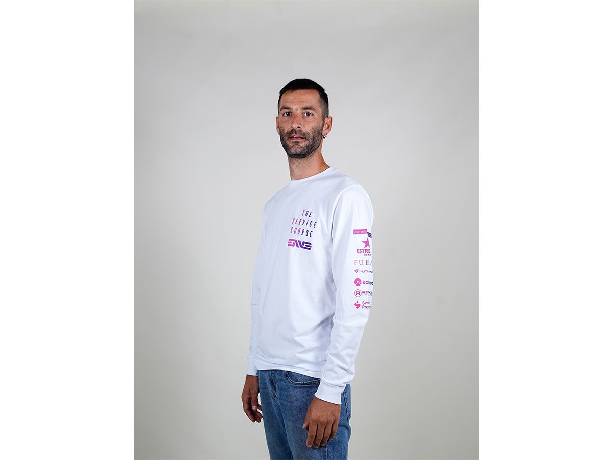 The Service Course GiRodeo 2023 "Gravel & Pizza" Long Sleeve Tee 長袖T-Shirt 白色