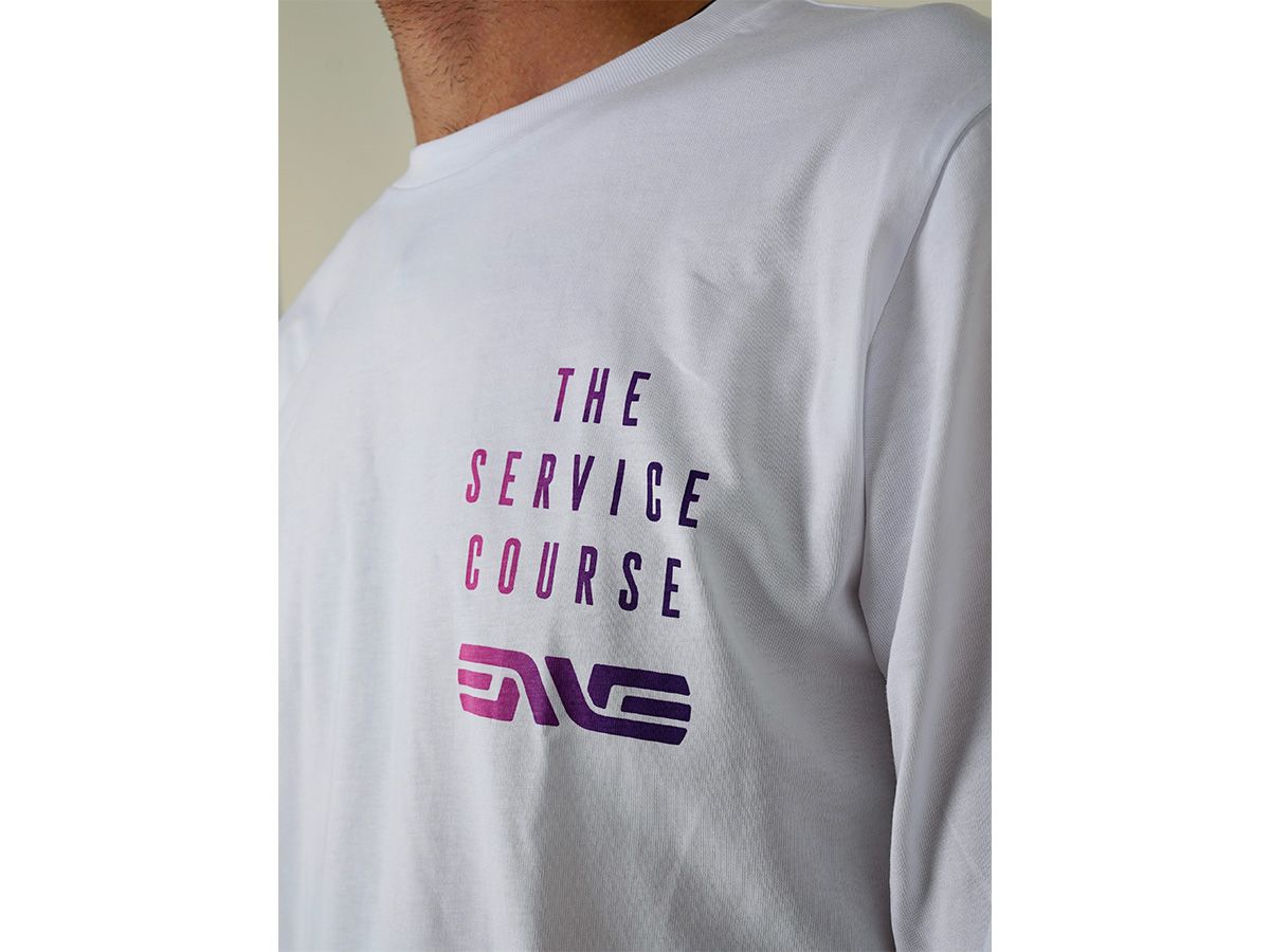 The Service Course GiRodeo 2023 "Gravel & Pizza" Long Sleeve Tee 長袖T-Shirt 白色