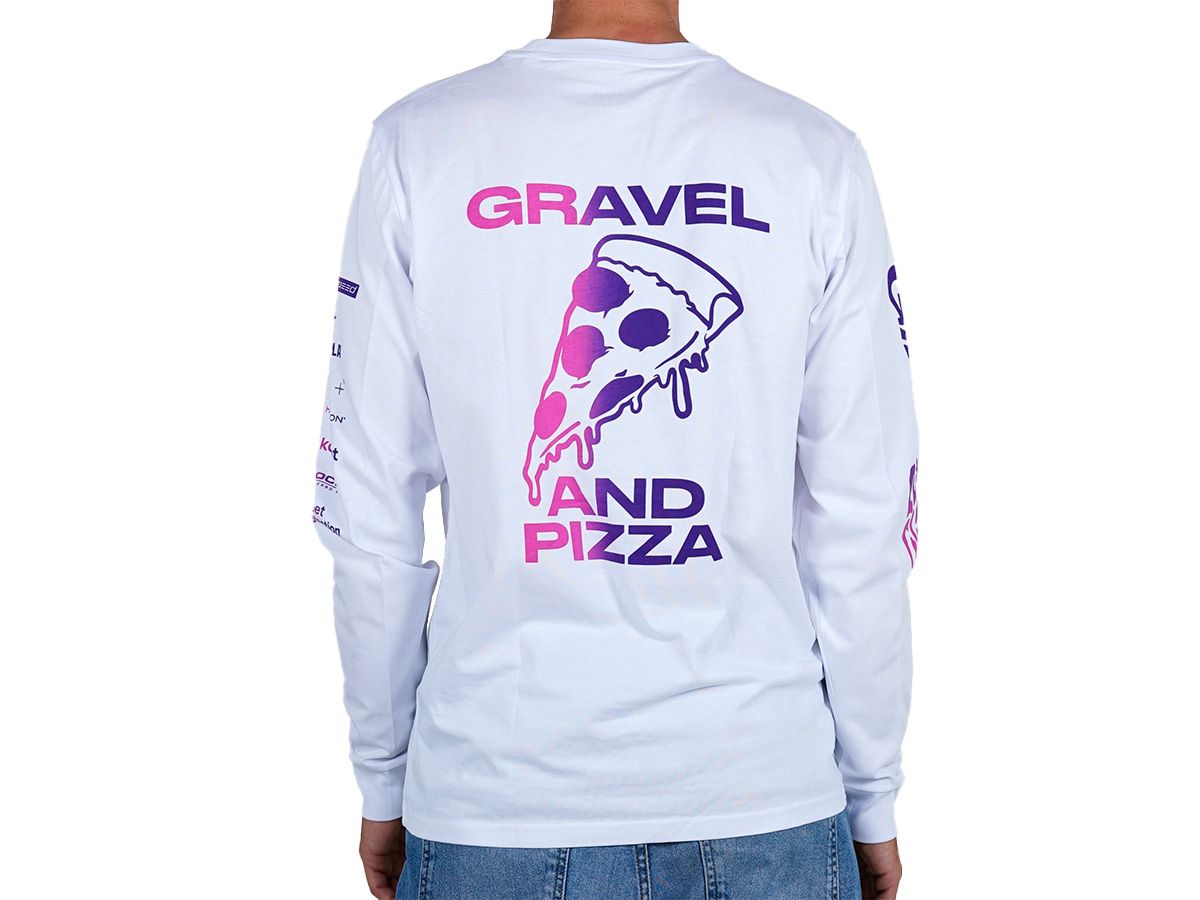 The Service Course GiRodeo 2023 "Gravel & Pizza" Long Sleeve Tee 長袖T-Shirt 白色 XXL