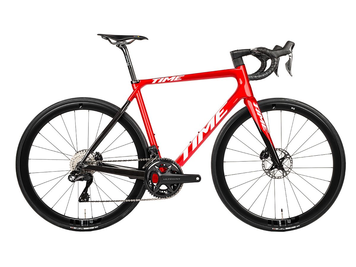 TIME ADH 全內線公路車 - Red Chroma/電鍍紅 - SHIMANO ULTEGRA Di2 2x12 XS