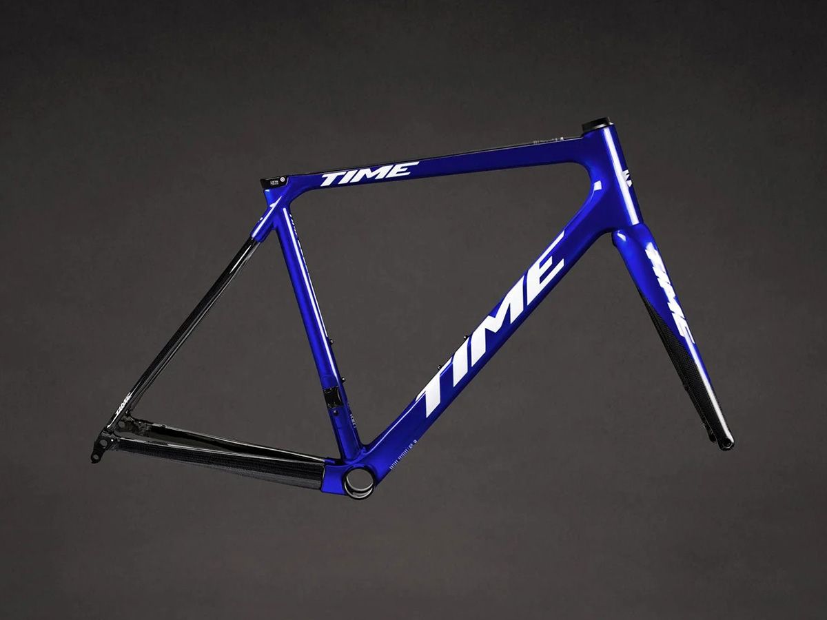 TIME ADH 全內線公路車架組 - Blue Chroma/電鍍藍