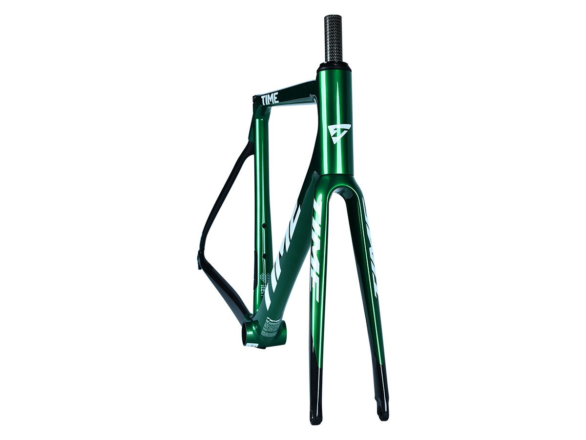 TIME ADH 全內線公路車 - Gloss Carbon/電鍍綠 - SRAM RIVAL ETAP AXS 2x12 XS