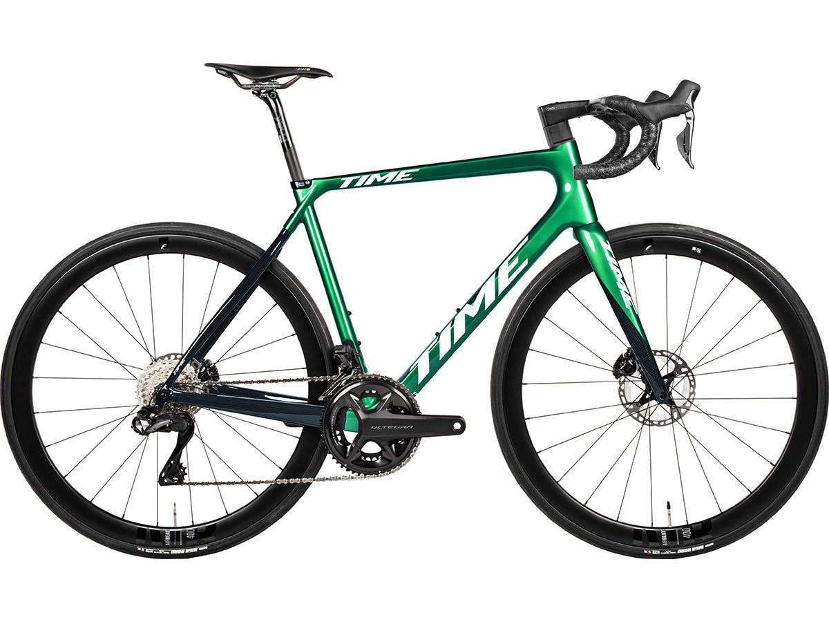TIME ADH 全內線公路車 - Green Chroma/電鍍綠 - SHIMANO ULTEGRA Di2 2x12 XS