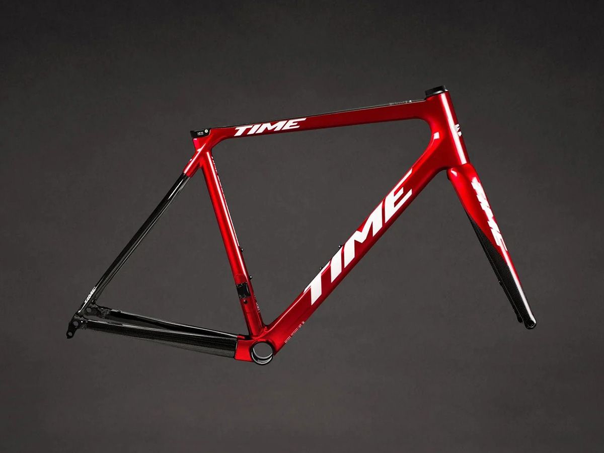 TIME ADH 全內線公路車架組 - Red Chroma/電鍍紅 M