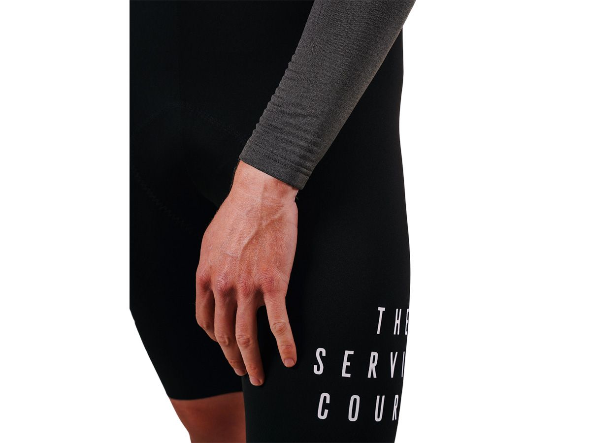 The Service Course Men Bib Shorts (2.0) 男款連身車褲 黑色