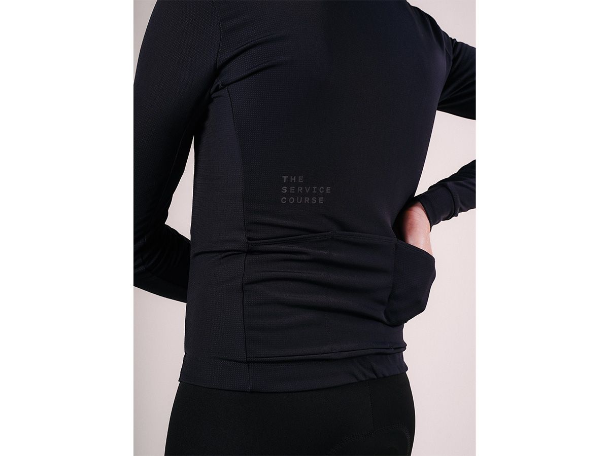 The Service Course Men Long Sleeve Winter Jersey 男款長袖車衣 黑色 XS