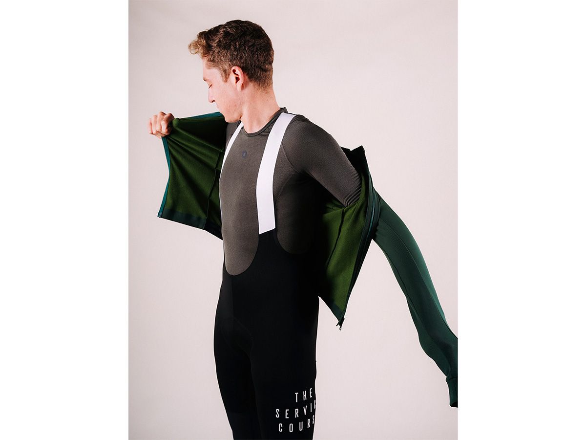 The Service Course Men Long Sleeve Winter Jersey 男款長袖車衣 梧桐綠 M