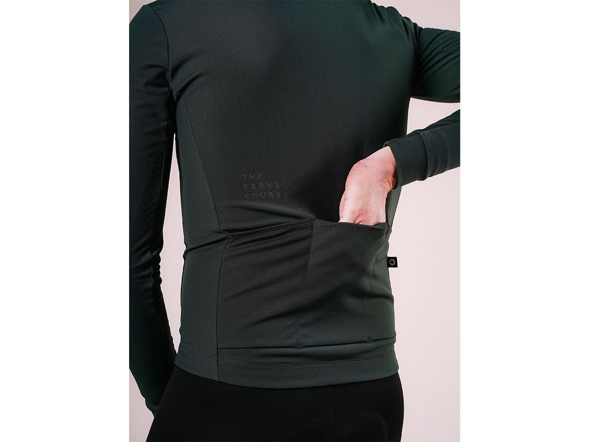 The Service Course Men Long Sleeve Winter Jersey 男款長袖車衣 梧桐綠 L